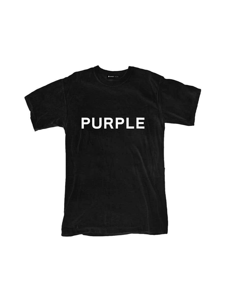 Purple Brand Clean Jersey Ss Tee Black